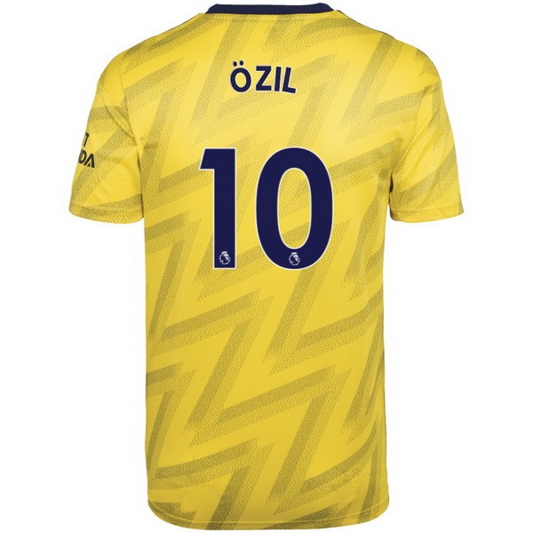 Camiseta Arsenal NO.10 Ozil Segunda equipo 2019-20 Amarillo